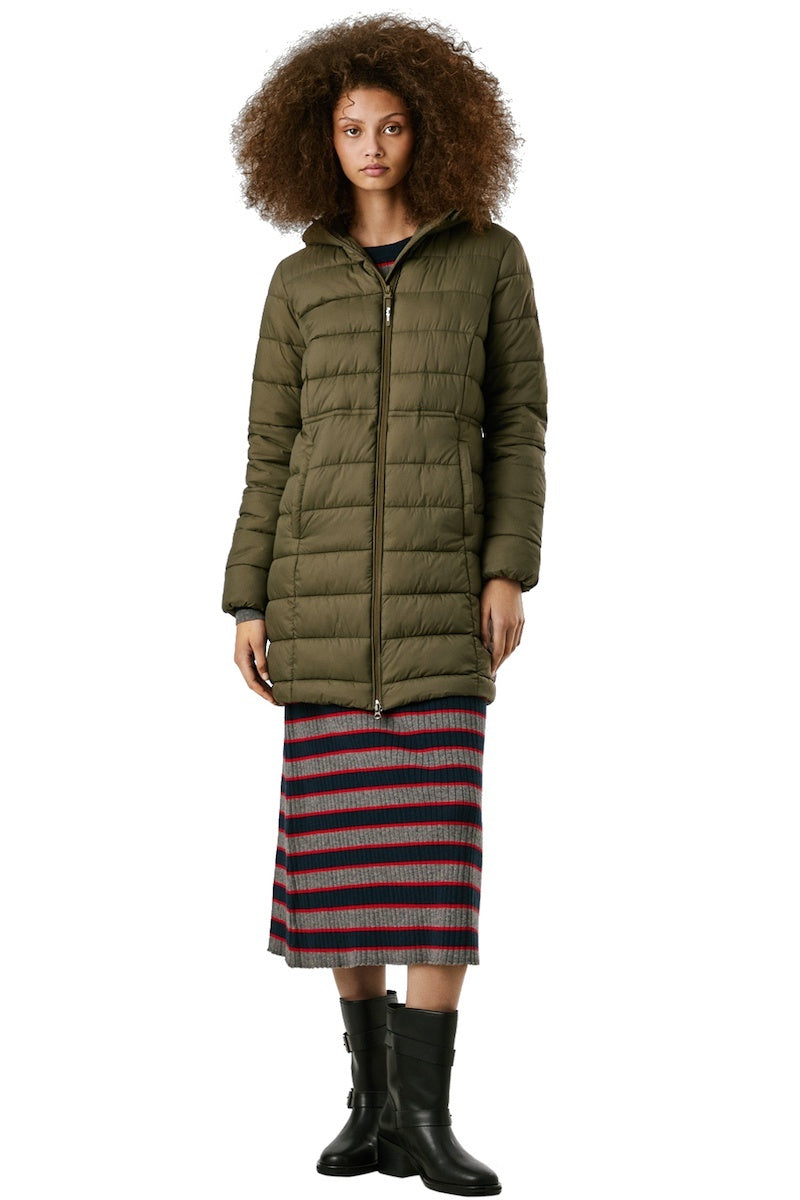 Pepe Jeans Γυναικείο Μπουφάν - long padded puffer jacket - PL4024372-765 - khaki green
