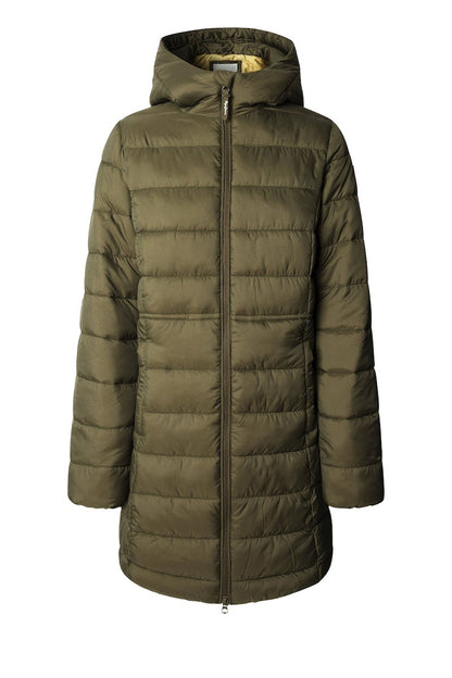 Pepe Jeans Γυναικείο Μπουφάν - long padded puffer jacket - PL4024372-765 - khaki green