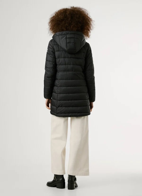 Pepe Jeans Γυναικείο Μπουφάν - long padded puffer jacket - PL4024372-999 - black
