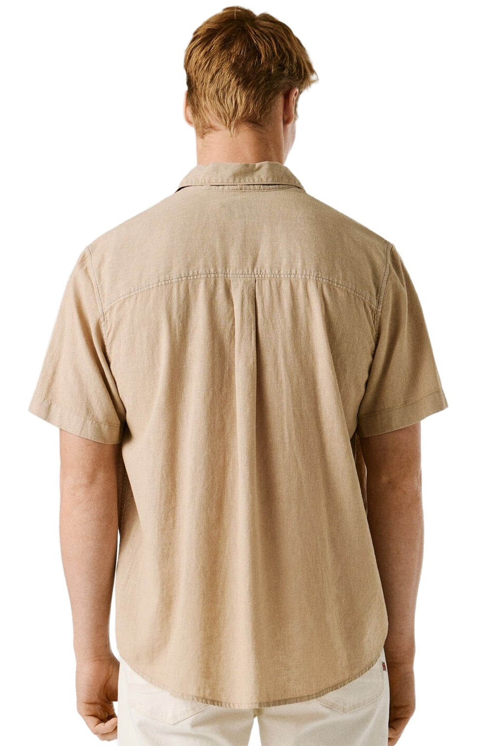 Pepe Jeans Ανδρικό Κοντομάνικο Πουκάμισο - Percy - PM3091193-845 - Malt Beige