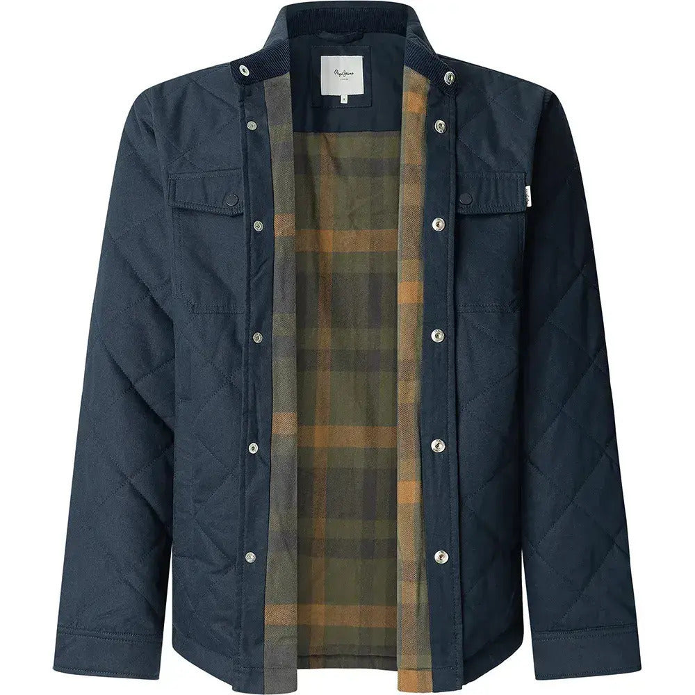 Pepe Jeans Ανδρικό Μπουφάν - quilted overshirt - PM4027197-594 - dulwich blue