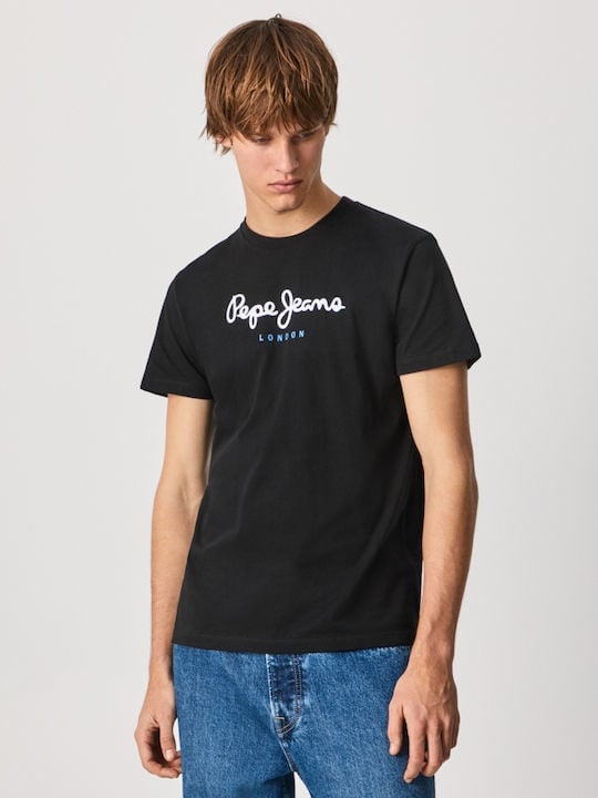 Pepe Jeans Ανδρικό T-Shirt Κοντομάνικο - T-Shirt Eggo - PM508208-999 Black