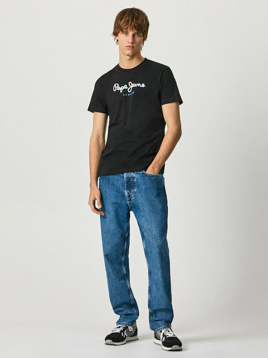 Pepe Jeans Ανδρικό T-Shirt Κοντομάνικο - T-Shirt Eggo - PM508208-999 Black