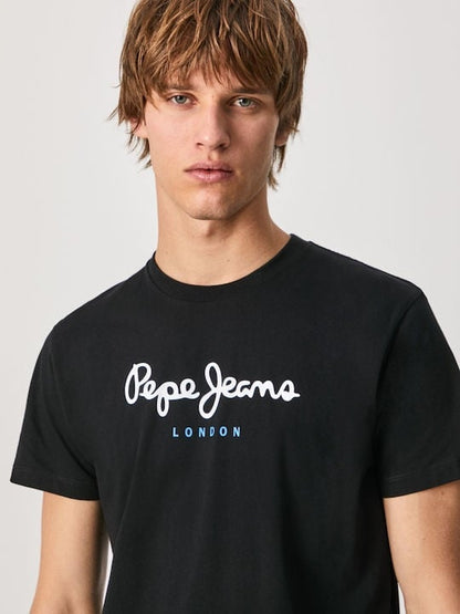 Pepe Jeans Ανδρικό T-Shirt Κοντομάνικο - T-Shirt Eggo - PM508208-999 Black