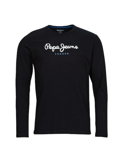 Pepe Jeans - Ανδρικό T-Shirt Μακρυμάνικο - Regular Fit Long - Sleeve T-Shirt - PM508209-999 Black