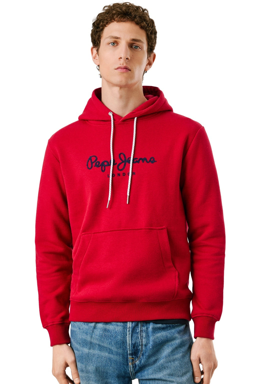 Pepe Jeans Ανδρικό Φούτερ Με Κουκούλα - MACBETH - PM5800009-285 - RUGBY RED