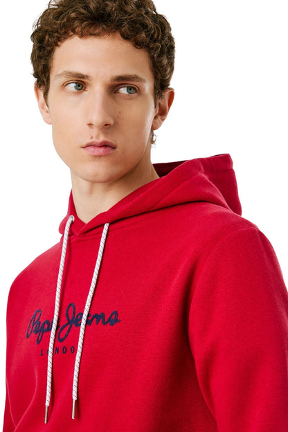 Pepe Jeans Ανδρικό Φούτερ Με Κουκούλα - MACBETH - PM5800009-285 - RUGBY RED