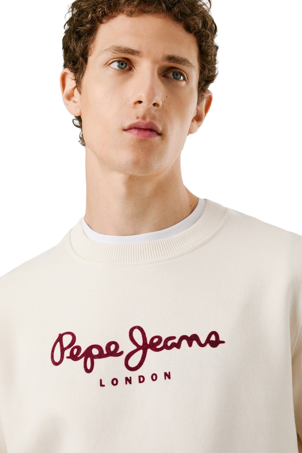 Pepe Jeans Ανδρικό Φούτερ - MACBETH PLAIN - PM5800011-804 - IVORY WHITE
