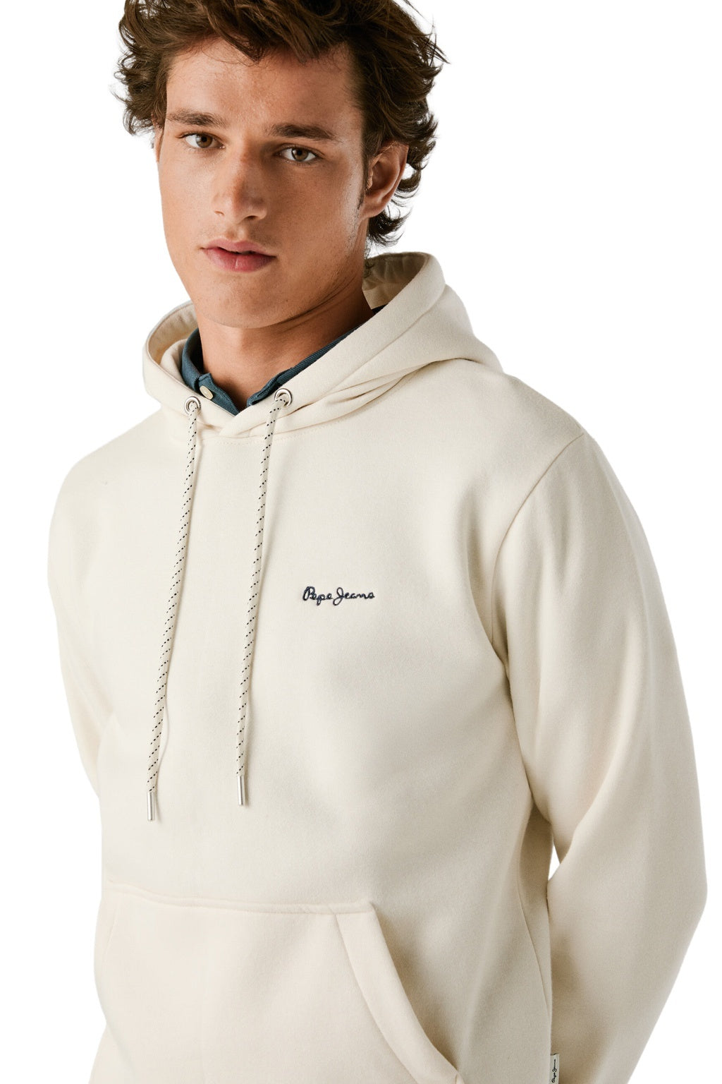 Pepe Jeans Ανδρικό Φούτερ Με Κουκούλα - PM5800012-804 - IVORY WHITE