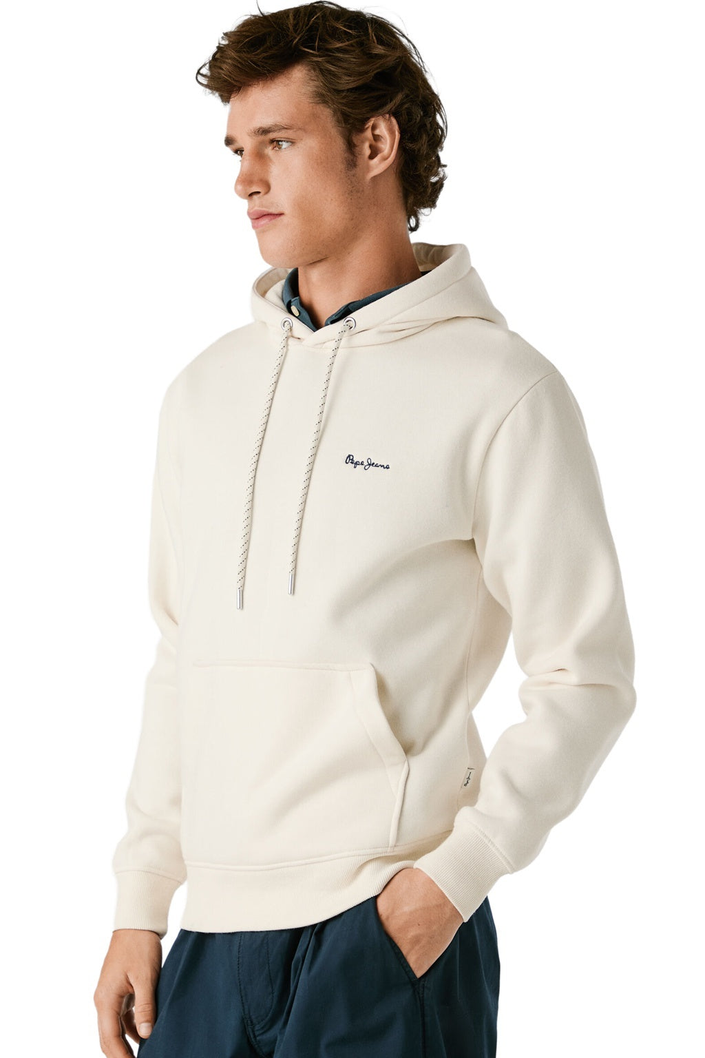 Pepe Jeans Ανδρικό Φούτερ Με Κουκούλα - PM5800012-804 - IVORY WHITE
