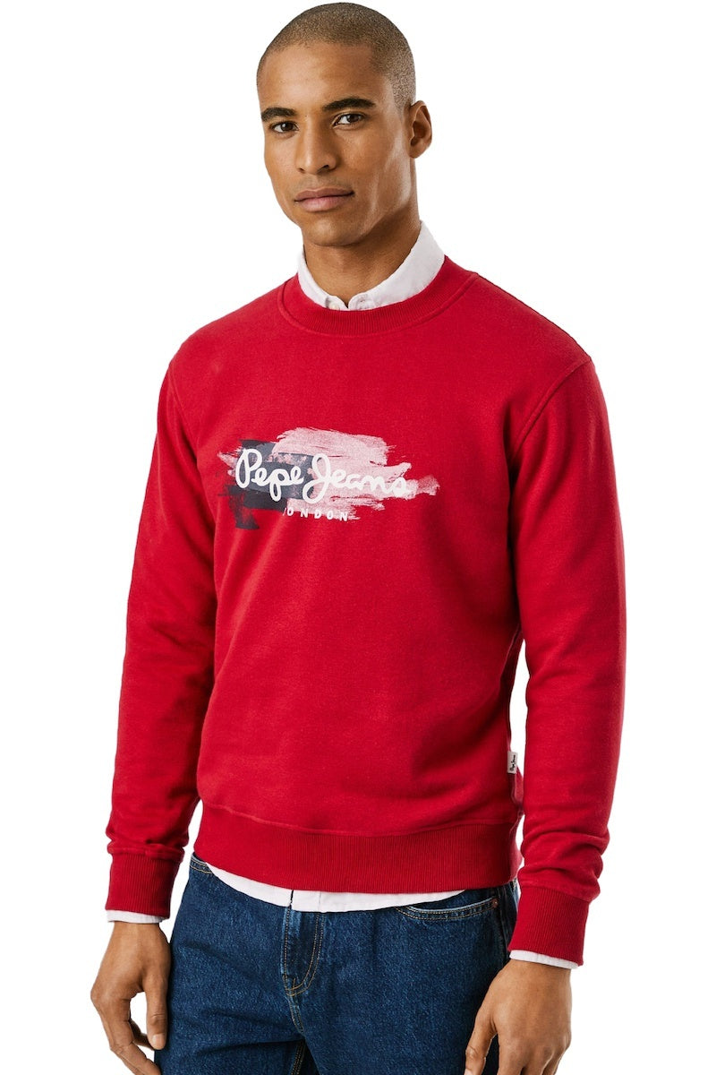 Pepe Jeans Ανδρικό Φούτερ - TREY - PM5800026-285 - RUGBY RED