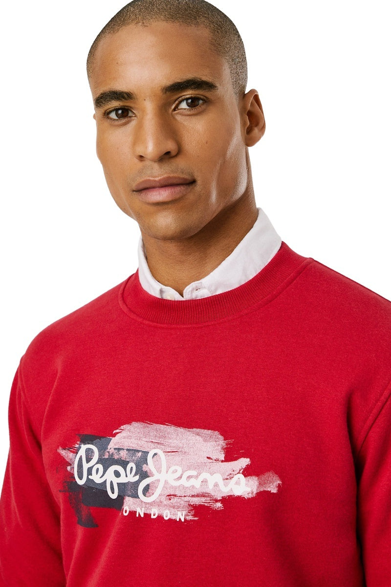 Pepe Jeans Ανδρικό Φούτερ - TREY - PM5800026-285 - RUGBY RED