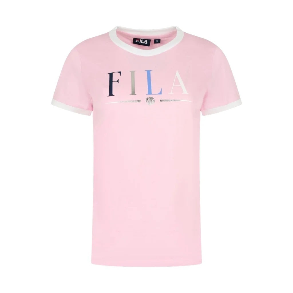 Fila Γυναικεία Κοντομάνικη Μπλούζα - Zios - SS23SPW061-374 - Pink