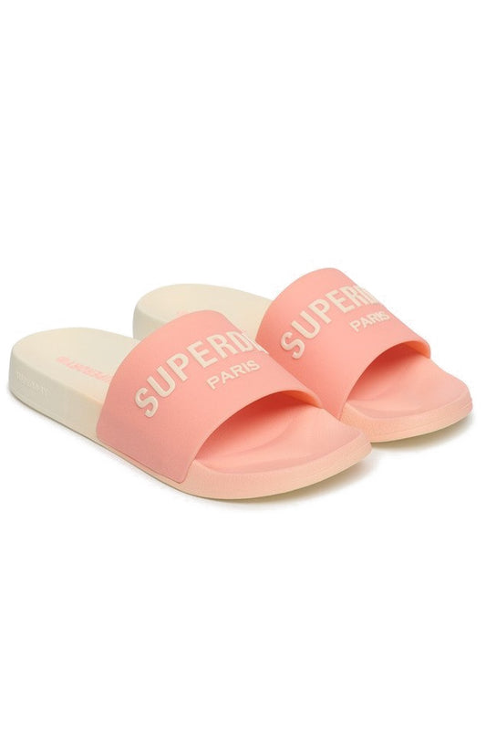 Superdry Γυναικείες Παντόφλες - Sdna Core Ombre Pool Slide - WF310236A-2WS - Peach Amber Pink