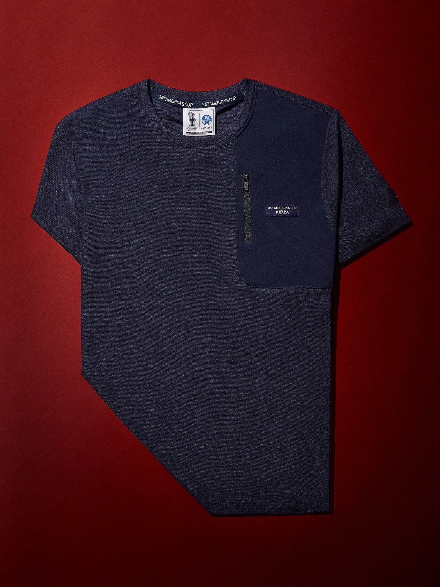 North Sails T-Shirt Ανδρικό - Recycled pique T-Shirt 452309-0802 color: Navy Blue