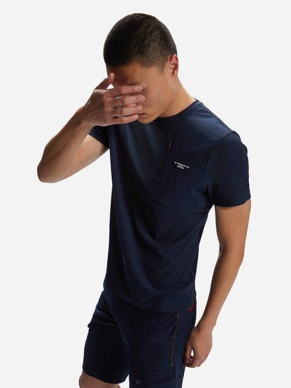 North Sails T-Shirt Ανδρικό - Recycled pique T-Shirt 452309-0802 color: Navy Blue
