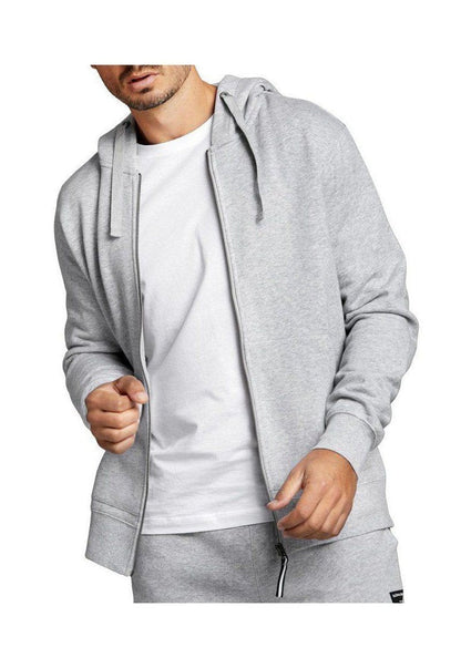 Bjorn Borg Ανδρική ζακέτα με κουκούλα Centre Zip Hood Light Grey Melanze