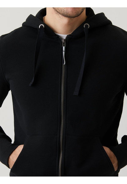 Bjorn Borg Ζακέτα με Κουκούλα Ανδρική Centre Zip Hood Black Beauty