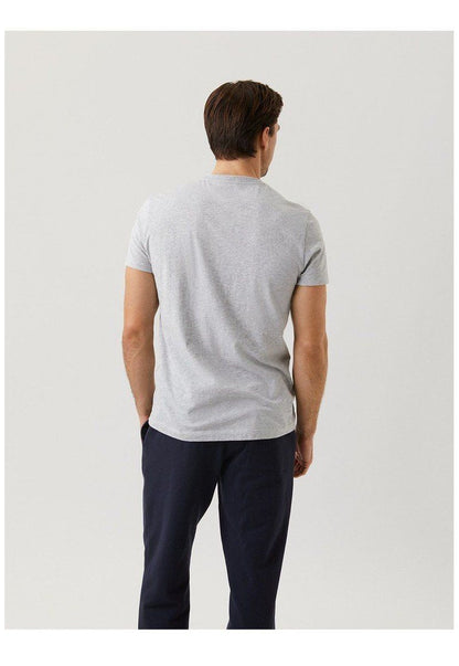 Bjorn Borg Tee-Shirt Ανδρικό Tee Centre Light Grey Melanze